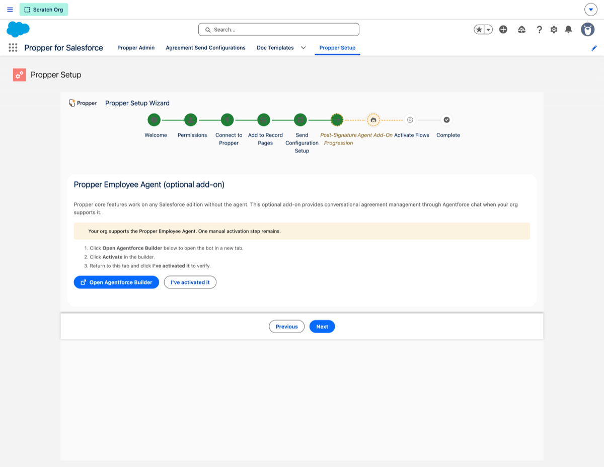 Step 7: Agent Add-On (optional)